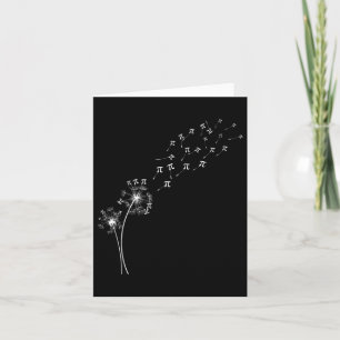 Dandelion Pi Day Flower Floral Tree Math Mathemati Card