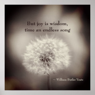 Dandelion Poetry Poster