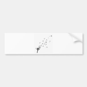 Dandelion puff in the wind bumper sticker