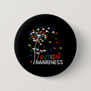 Dandelion Puzzle Piece Cool Autism Awareness Gift  6 Cm Round Badge