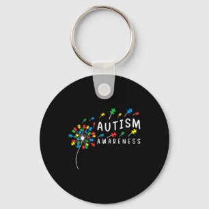 Dandelion Puzzle Piece Cool Autism Boys Girls Kids Key Ring