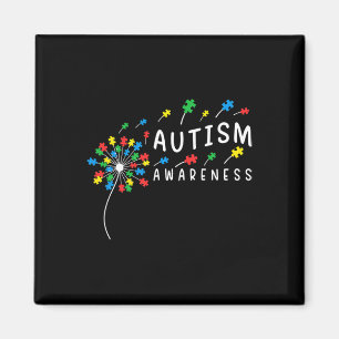 Dandelion Puzzle Piece Cool Autism Boys Girls Kids Magnet
