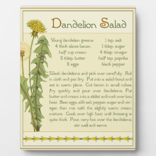 Dandelion Salad - Plaque