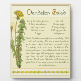 Dandelion Salad - Plaque