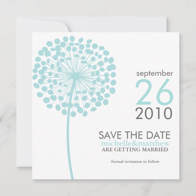 Dandelion Save the Date Announcements (Front)