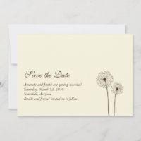 dandelion save the date