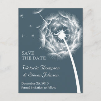 Dandelion Save the Date Postcard
