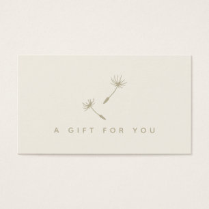 Dandelion Seed Rustic Botanical Logo Gift Card