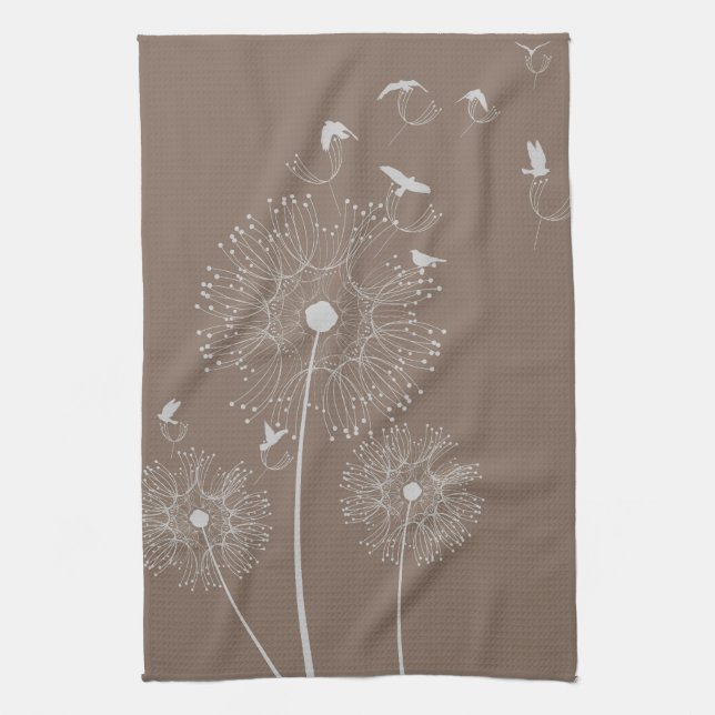 Dandelion Seed Thieves Tea Towel (Vertical)