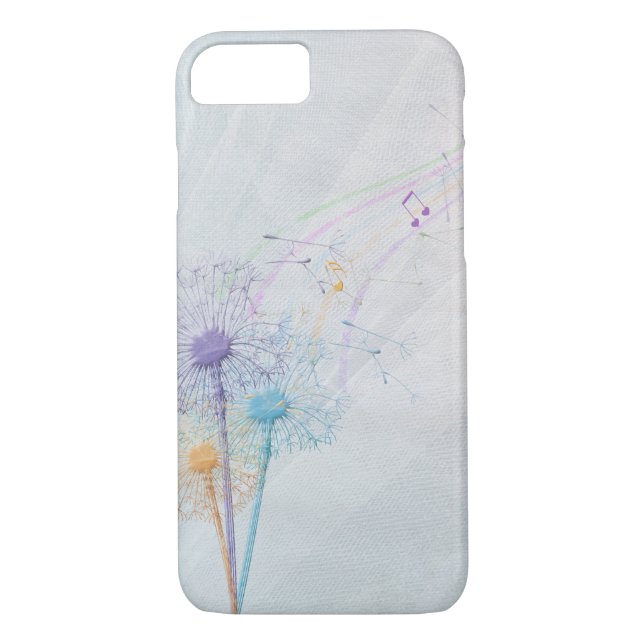 Dandelion seeds and music Case-Mate iPhone case (Back)