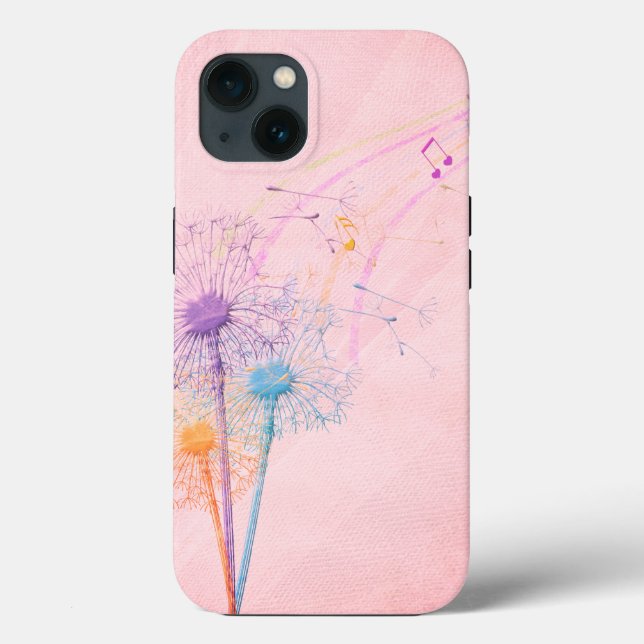 Dandelion Seeds and Music Notes Case-Mate iPhone Case (Back)