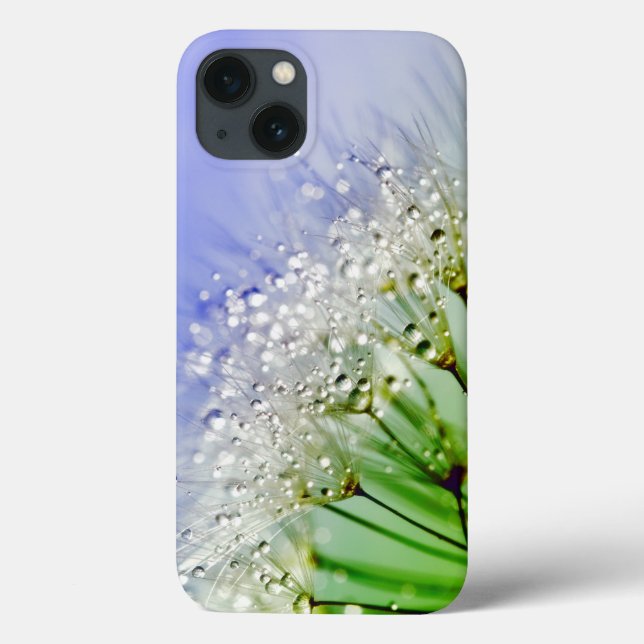 Dandelion Seeds with Dew Droplets Case-Mate iPhone Case (Back)