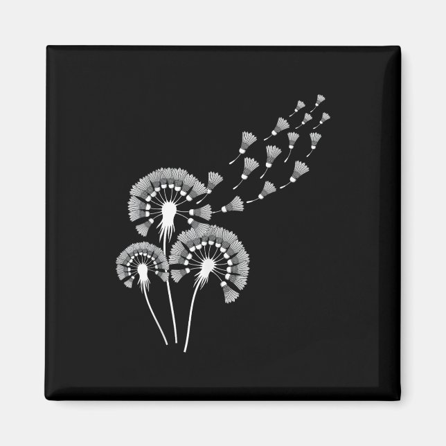 Dandelion Shuttle Shirt For Badminton Player _ Bad Magnet (Front)