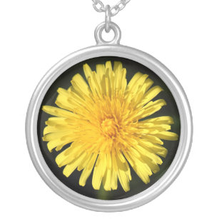 Dandelion Silver Plated Necklace