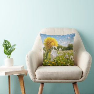 Dandelion Sneezing in Tissue Cushion