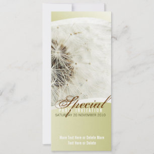 Dandelion Special Party Invitation