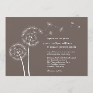 Dandelion Spring Wedding Invitation