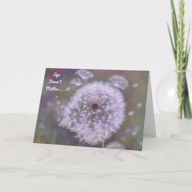 Dandelion Stages of Life Birthday Card (Front)