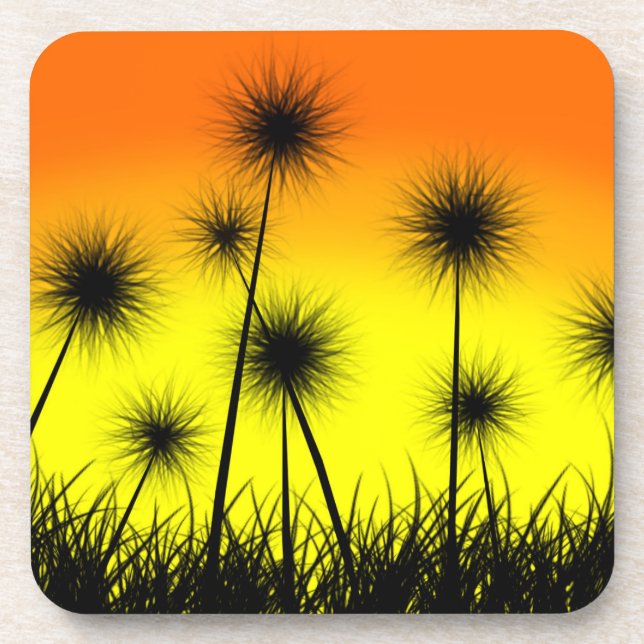 Dandelion Sunrise Coaster (Front)