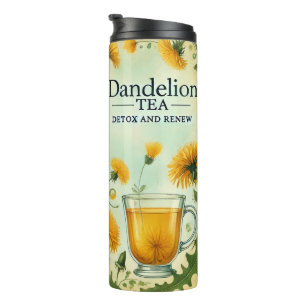Dandelion Tea Design AI art Thermal Tumbler