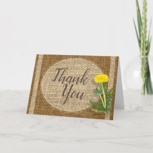 Dandelion Thank You card