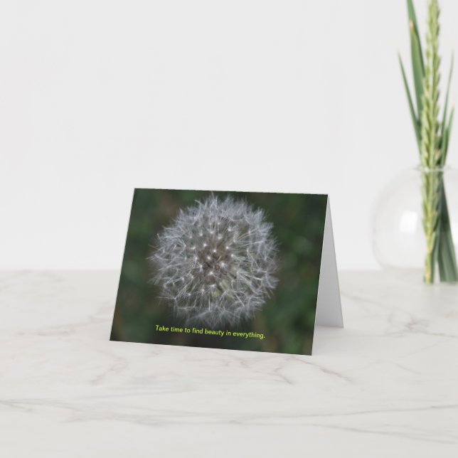 Dandelion Thinking of you Note Card (Front)