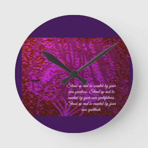 Dandelion Tree Wishes Round Clock