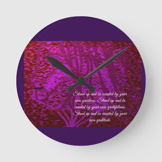Dandelion Tree Wishes Round Clock (Front)