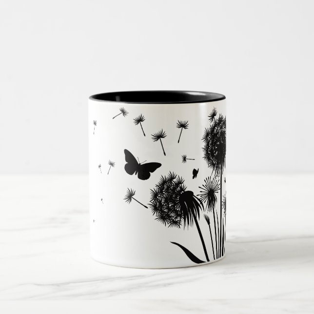 Dandelion Two-Tone Coffee Mug (Center)