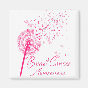 Dandelion Warrior Support Squad Breast Cancer Magnet