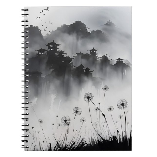 Dandelion - Watercolor flowers Notebook (Front)