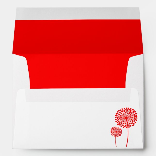 Dandelion Wedding Envelopes (Back (Bottom))