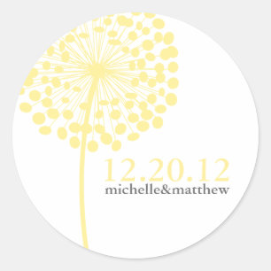 Dandelion Wedding Stickers