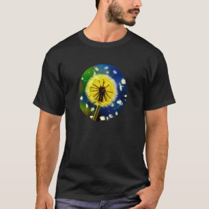 Dandelion Wildflower Garden Flower Symbol of Hope T-Shirt