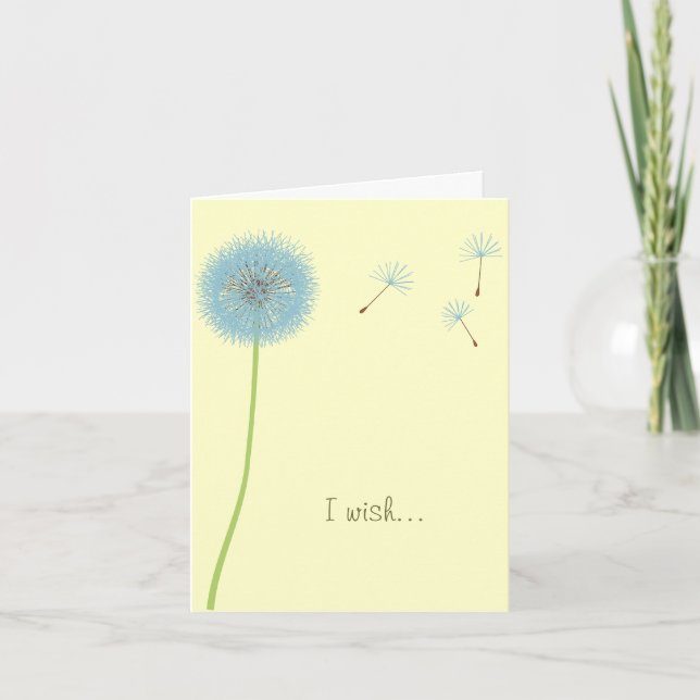 Dandelion Wish - Motivational Card (Front)