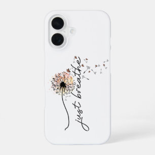 Dandelion Wish Sunset Butterfly Design Yoga iPhone 16 Case