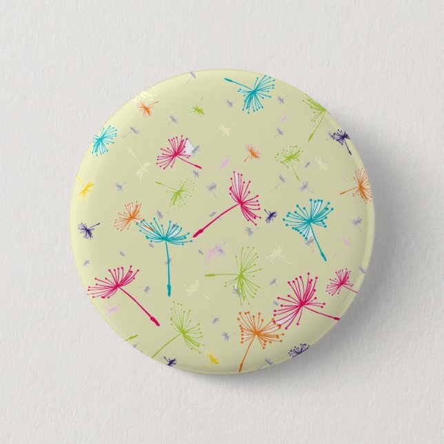 Dandelion Wishes 6 Cm Round Badge (Front)