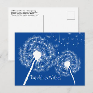 Dandelion Wishes Design Postcard