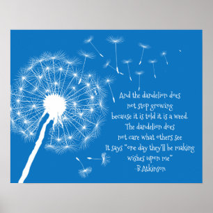 Dandelion Wishes Design Poster