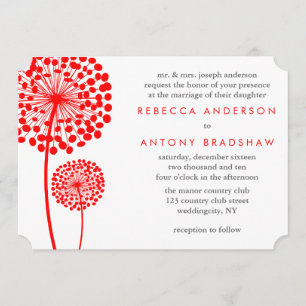 Dandelion Wishes Wedding Invitation