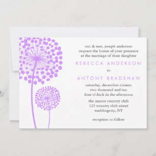 Dandelion Wishes Wedding Invitation