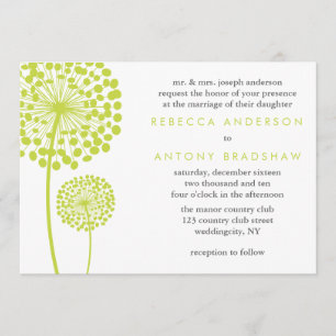 Dandelion Wishes Wedding Invitation