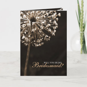 Dandelion Wishes "Will You Be My Bridesmaid?" Invitation