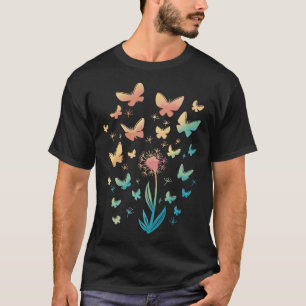 Dandelion with butterflies, dandelion, butterfly T-Shirt