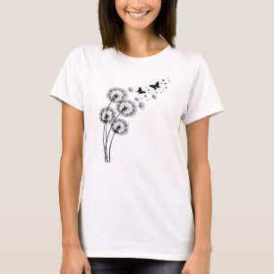Dandelion with Butterflies T-Shirt