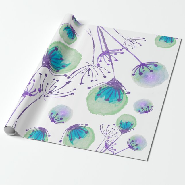 Dandelion Wrapping Paper (Unrolled)