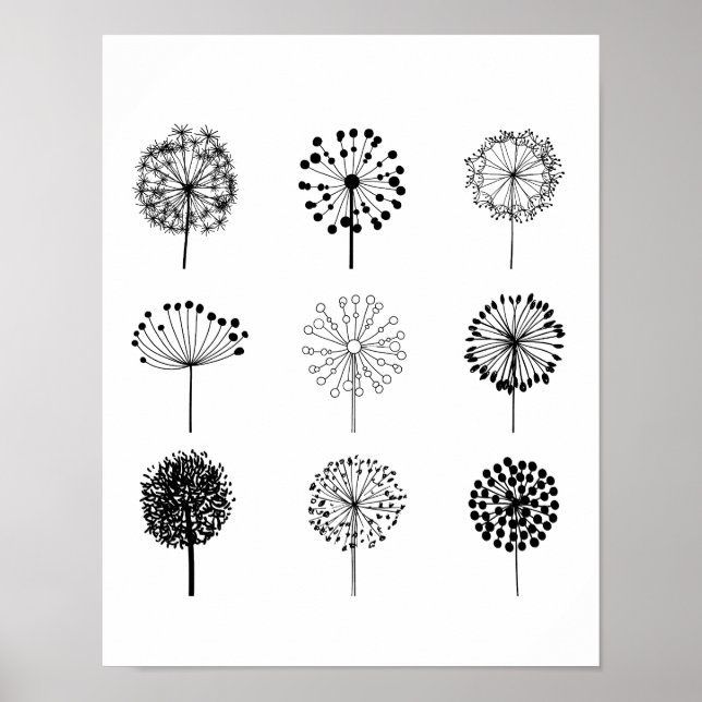 Dandelions Art Print Poster (Front)