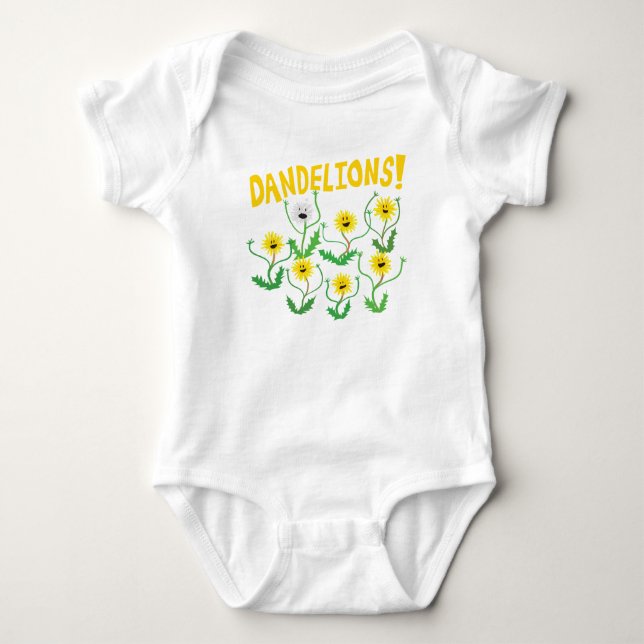 Dandelions! Baby Bodysuit (Front)