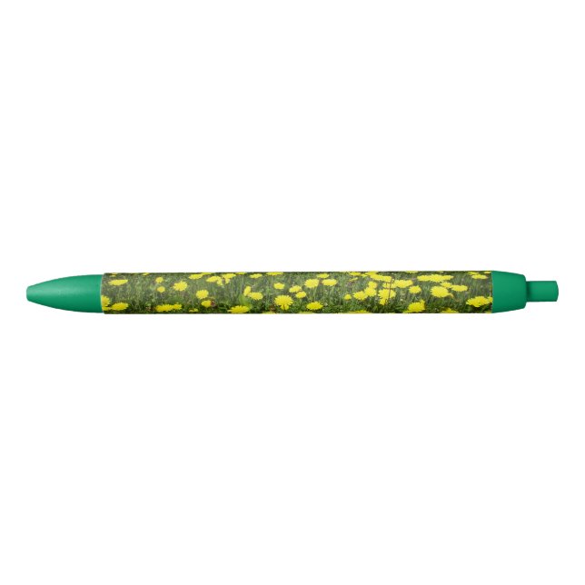 Dandelions Black Ink Pen (Front)