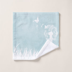 Dandelions, Butterflies & Blue Skies Bath Towel Set